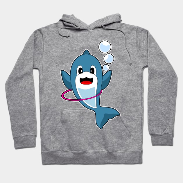 Dolphin Fitness Gymnastics Sports Hoodie by Markus Schnabel